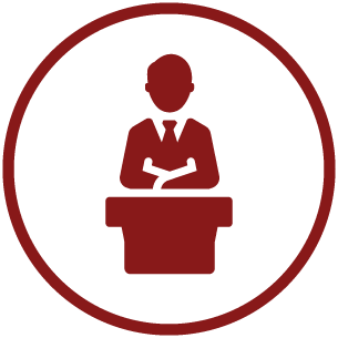 Grafik eines Trauerredners